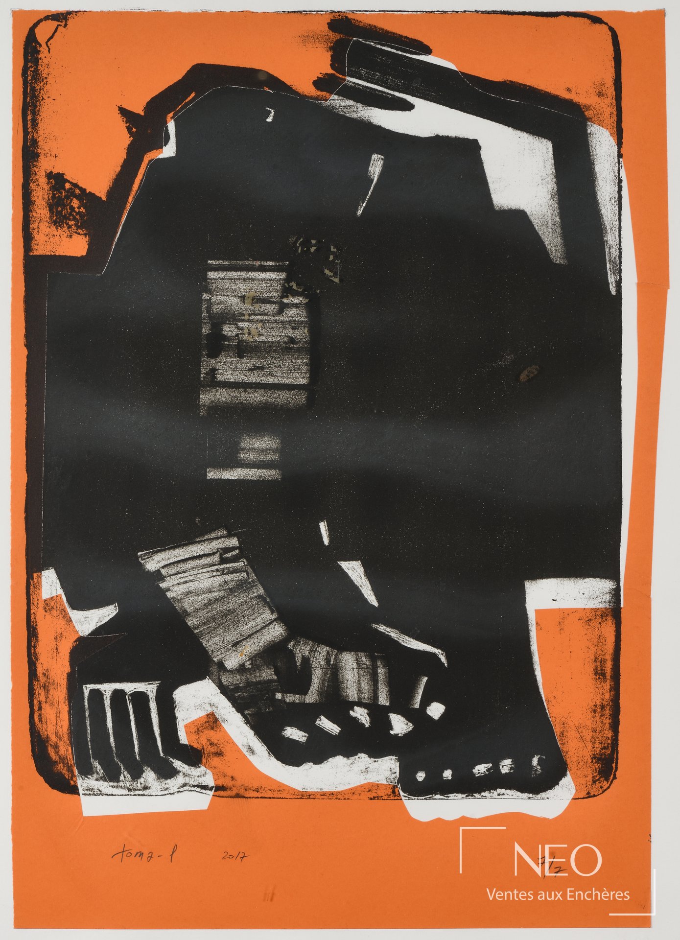 Toma-L Stone Age – 07, lithographie signée et datée, 2017