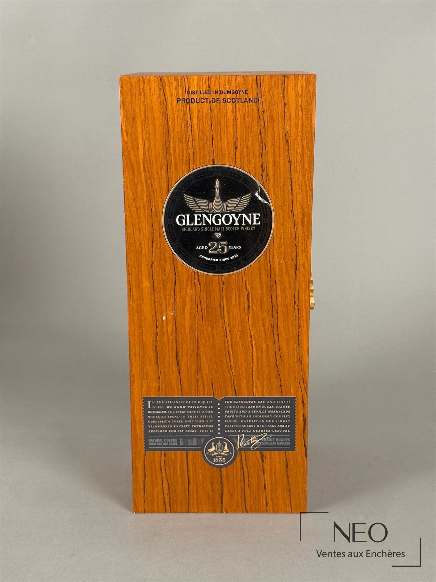 Whisky Glengoyne 25 ans d&rsquo;âge en coffret scellé
